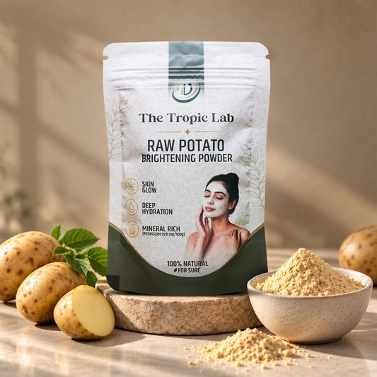Raw Potato Brightening Powder for Body Tan