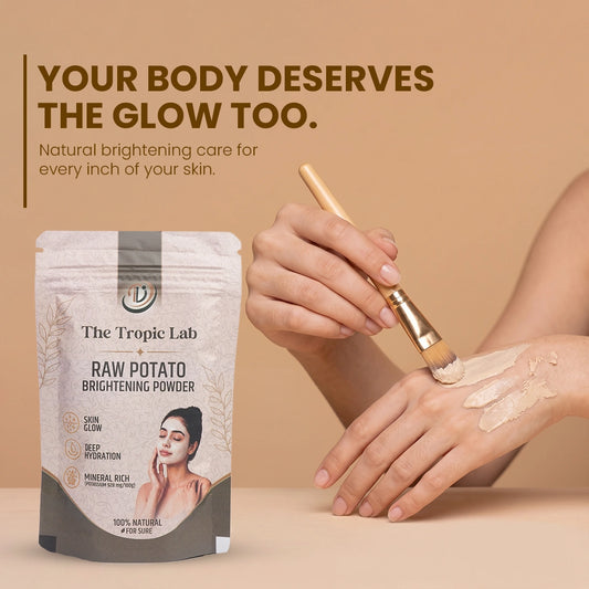 Raw Potato Brightening Powder for Body Tan