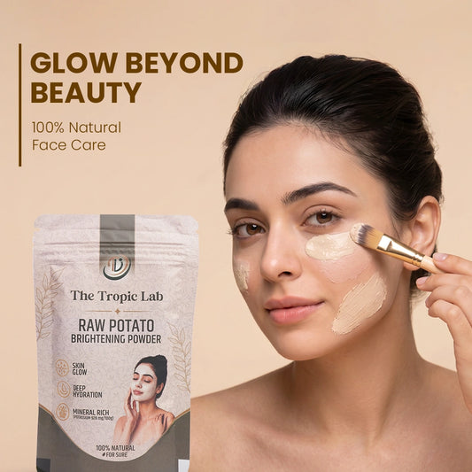 Raw Potato Brightening Powder for Face Tan