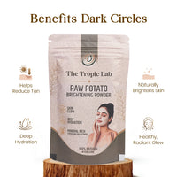 Raw Potato Brightening Powder for Under-Eye Care