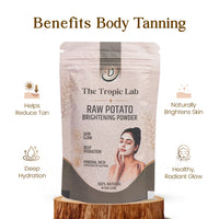 Raw Potato Brightening Powder for Body Tan