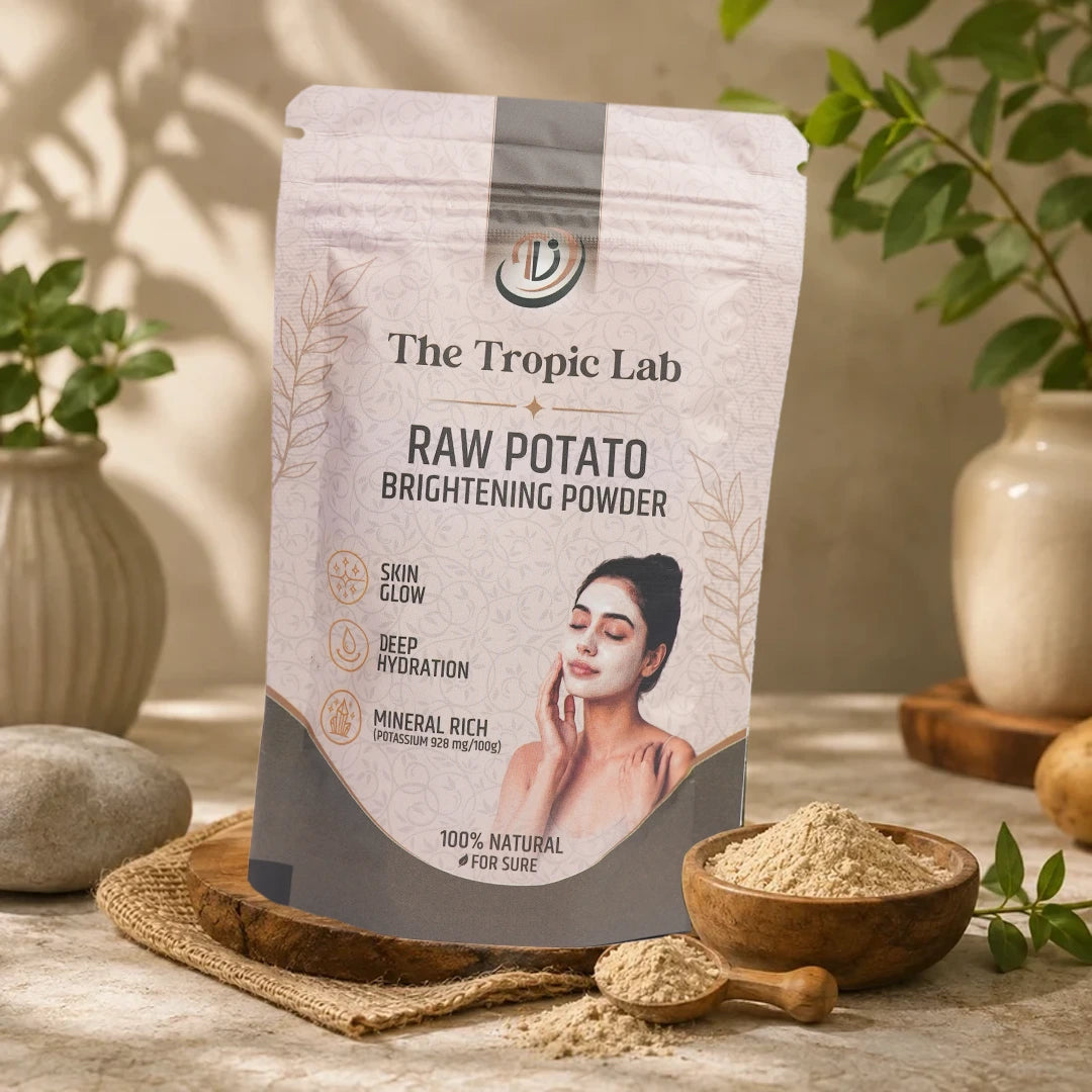Raw Potato Brightening Powder for Face Tan