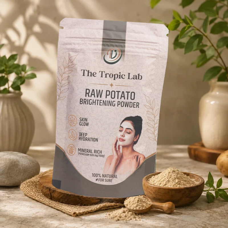 Raw Potato Brightening Powder for Body Tan